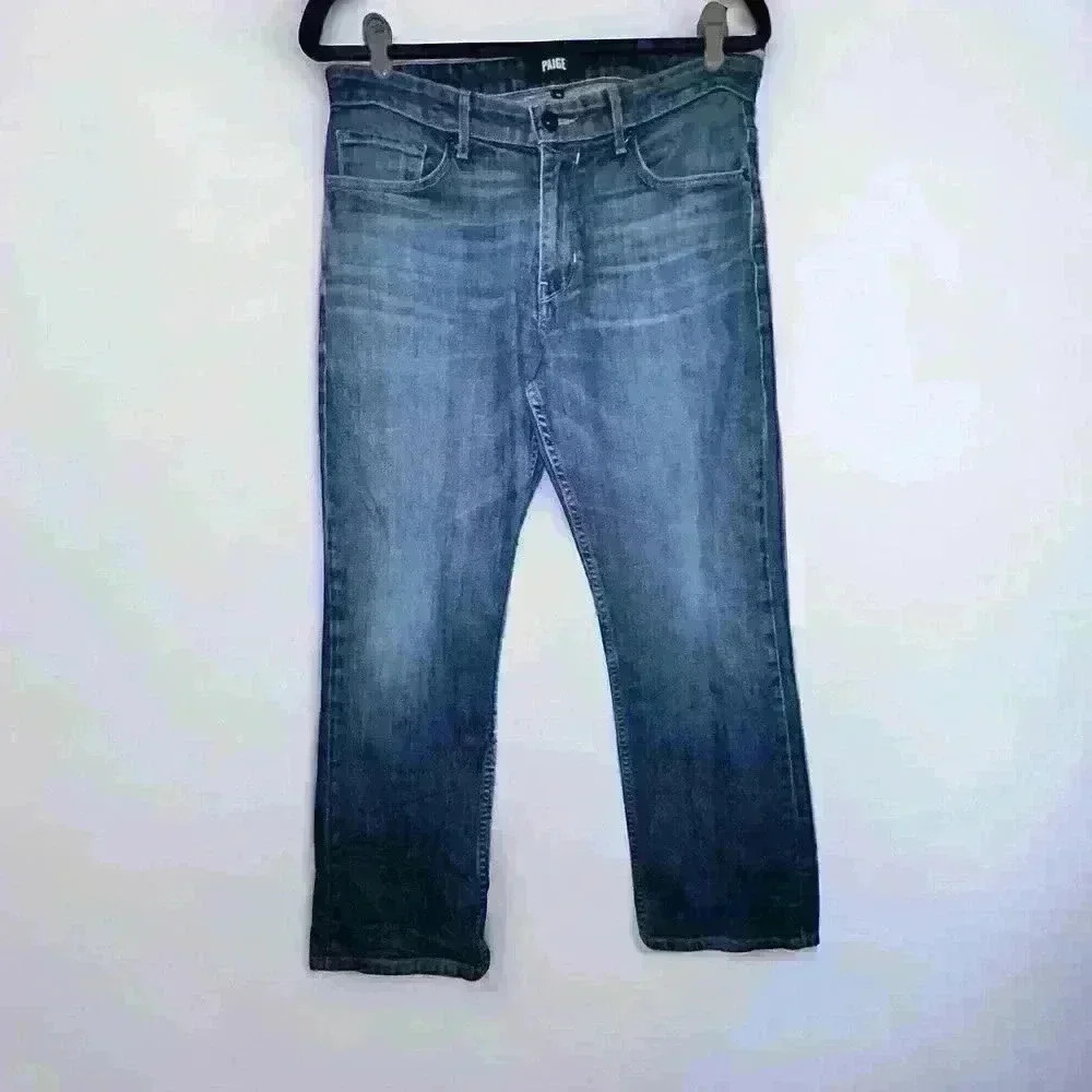 Paige Doheny black label Straight Leg medium Wash Jeans